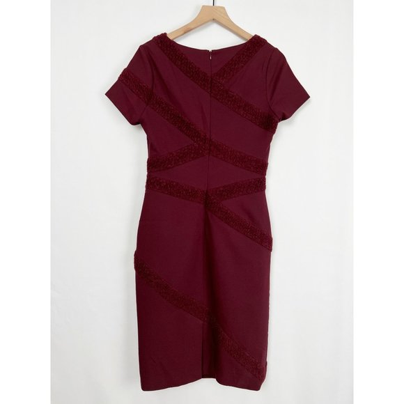 Raoul Midi Sheath Dress Wool Office Work Wear Formal Modern Event Wedding Guest - Picture 6 of 8